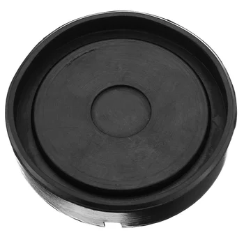 

Black Universal Car Cross Slotted Frame Rail Floor Jack Rubber Pad For Weld New
