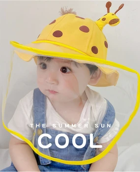 

5-12 Year Children Protect Mask Hat Anti-fog dust-proof Protection Hat Shading. Children's Sun Hat Unisex Caps Unisex Kids Cap