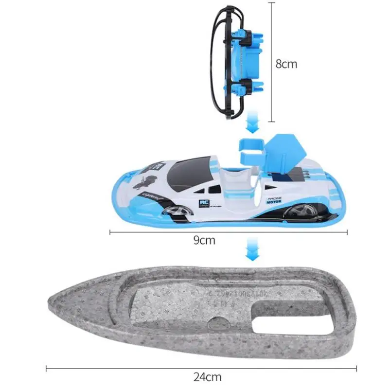 3 в 1 Радиоуправляемый Дрон Квадрокоптер автомобиль на воздушной подушке лодка Дрон 360 градусов флип детские игрушки Дрон вертолет водные гонки RC лодка