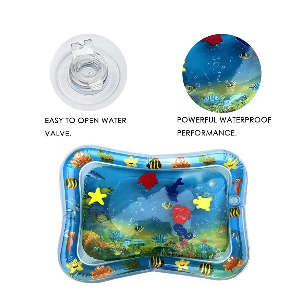 Новый ПВХ-подложка Надувной Детский круглый водный открытый светильник для газона и бассейна коврик Детская игрушка