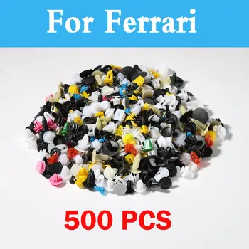 

New 500pcs Car Plastic Rivets Fastener Bumper Trim Clips For Ferrari F12berlinetta F430 Ff 575m California 612 Laferrari 488 Gtb