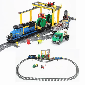 

959Pcs 02008 City Train Building Blocks Brick Set RC Car Remote Control With Motor Assemble Toys For Children Gifts