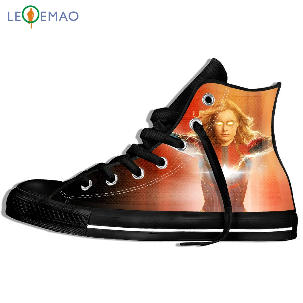 

Custom Logo Image Printing Sneakers Shoes Arrival Popular Marvel Carol Style Plimsolls Canvas Zapatos De Mujer Outdoor