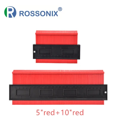 10 inch 5 inch red 2 шт пластиковый профиль копировальный Калибр 5 дюймов 10 дюймов форма контурный Калибр Дубликатор стандартная ширина дерево маркировочный инструмент плиточный ламинат - Цвет: 10 inch 5 inch red
