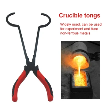 

Crucible Tong Lab Supply Durable Anti Corrosion Graphite Melting Pliers Portable Dish Holder Pouring Clamp Casting Jewelry Tool