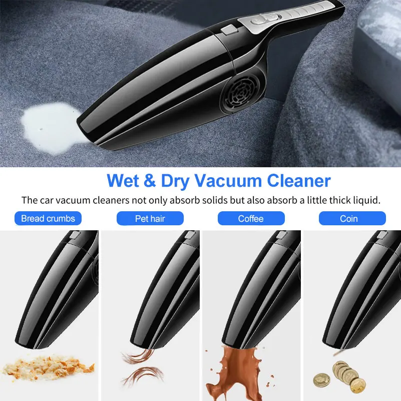 Portable 12V Car Vacuum Cleaner Handheld For Auto שואב אבק לרכב
