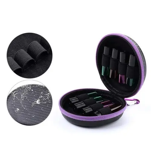 8 grid for 1ml 2ml Сумка для хранения эфирного масла 10 бутылок 5 мл 10 мл 15 мл Коробка для парфюмерного масла портативный держатель для переноски лака для ногтей чехол-Органайзер - Цвет: 8 grid for 1ml 2ml