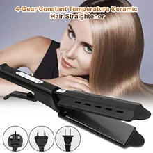 Hair Straightener 4-Gear Adjustable Temperature Ceramic Ionic Flat Hair Straightener Styling Tools for Women Girls Hair Salon