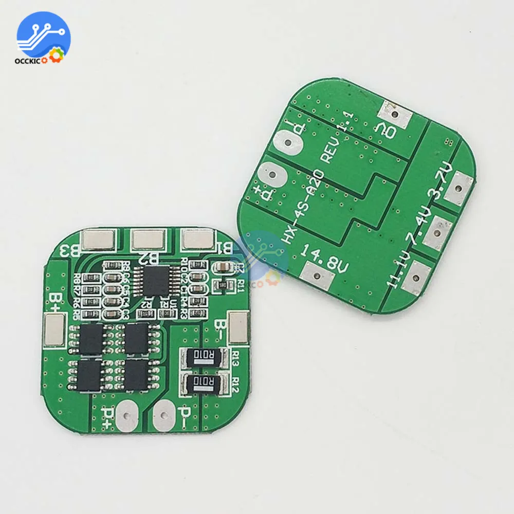 Bms 4S литий ионная плата защиты батареи 14 8 V/16 V 20A для литиевых LicoO2 Limn2O4 18650 LI