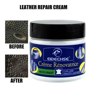 

Leather Vinyl Repair Filler Compound Cream for Leather Restoration Cracks Burns Car Seat Sofa Holes DIN889