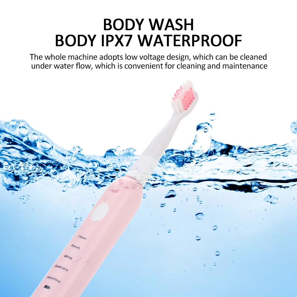 Comfortable Electric Toothbrush Waterproof Whitening Teeth Dental Care Plastic 3 Colors Intelligent Oral Cleaner Beauty Health Comfortable Electric Toothbrush Waterproof Whitening Teeth Dental Care Plastic 3 Colors Intelligent Oral Cleaner Beauty Health