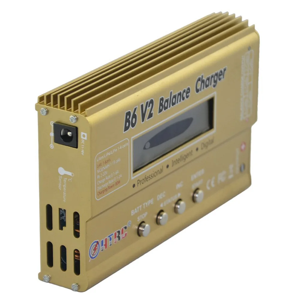 ABKT-HTRC B6 V2 80 Вт 6A DC RC мульти-зарядное устройство для LiPo LiIon LiFe NiCd NiMH LiHV PB умная батарея мульти-химический баланс зарядное устройство
