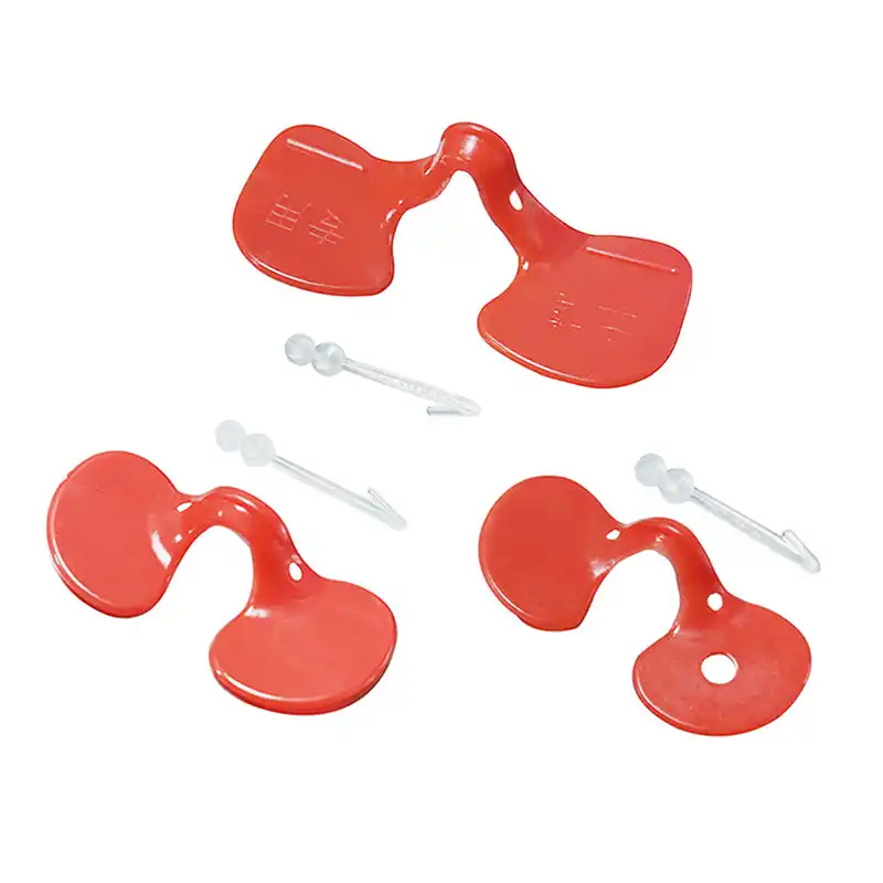 30 pçs vermelho mais recente tem parafuso óculos de frango faisão óculos de proteção universal anti-bicar balde olhos de frango gestão de aves domésticas