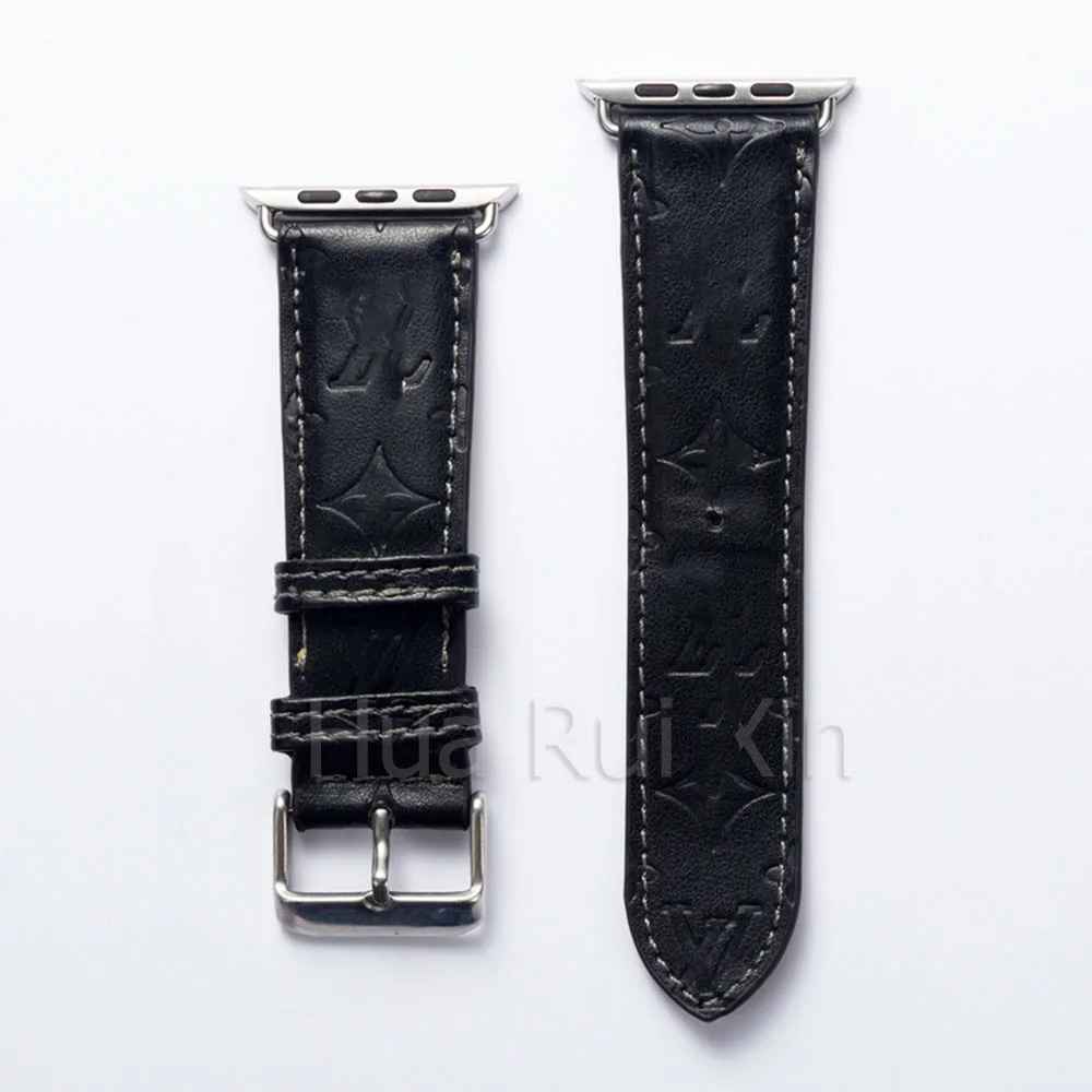 

For iphone Watch Leather watch with 38mm 40mm 42mm 44mm brand ladies men's leather strap belt with buckle details E mail