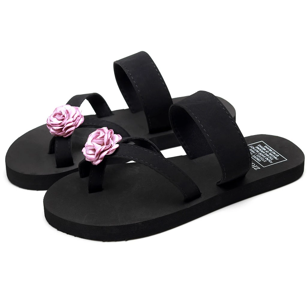 SAGACE 2019 New Women Platform Shoes Flower High Flat Heel Holiday Beach Slippers Sandals Women Slippers Sapato Feminino 1209