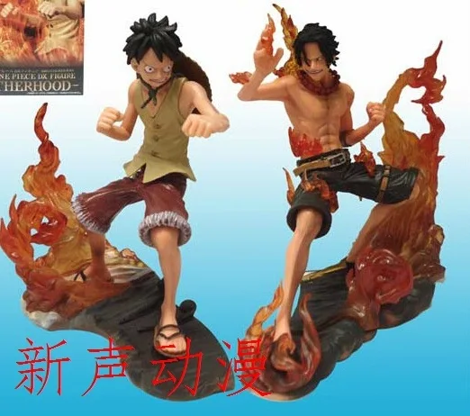 

New Voice Anime Garage Kit Toy One Piece 5 Generation Luffy Ace Anime Model