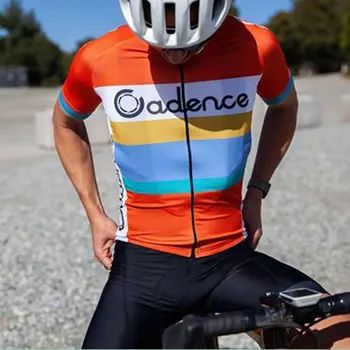 

Cadence cycling Jersey Men Summer 2020 new Aero Race Clothes Cycling Set Maillot cycliste Bib Shorts suit Ropa Ciclismo Hombre