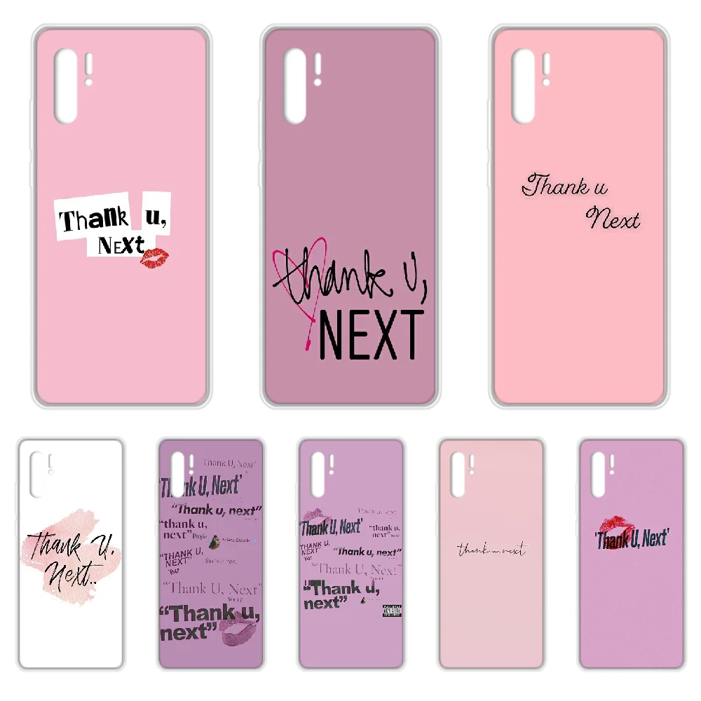 Thank U Next Ariana чехол для телефона HUAWEI p 8 9 10 20 30 40 P pro Smart 2017 2019 Z lite прозрачный prime art funda