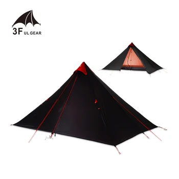 

3F UL GEAR 3 Season Single Person 15D Silicone Coating Waterproof Portable Ultralight Camping Rodless Double Layers Tent