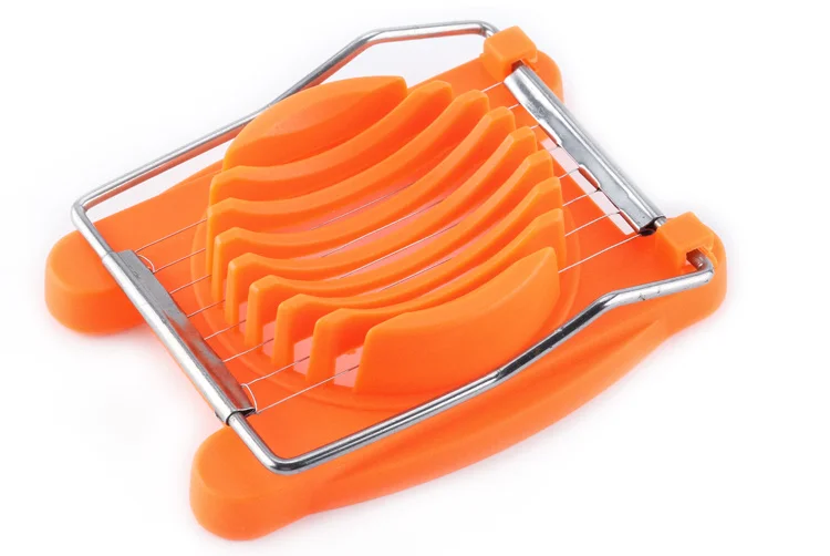 Orange 3 цвета, нержавеющая сталь, резак для резки яиц, резак, форма высокого качества, многофункциональный разветвитель для яиц, кухонные инструменты, 1 шт - Цвет: Orange