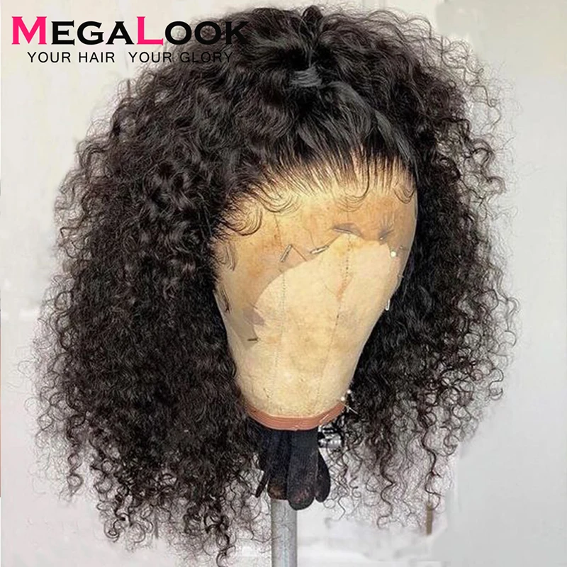  Curly Human Hair Wigs Pre Plucked With Baby Hair Remy Peruvian Wigs Glueless 180Lace Front Human Ha