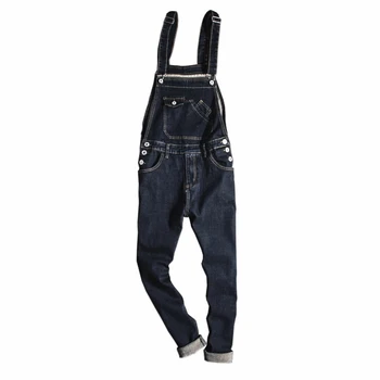 

Men Women Denim Bib Overalls Casual Work Clothing Protective Coverall Denim Jumpsuits Uniforms Unisex Sleeveless Coveralls S-5XL