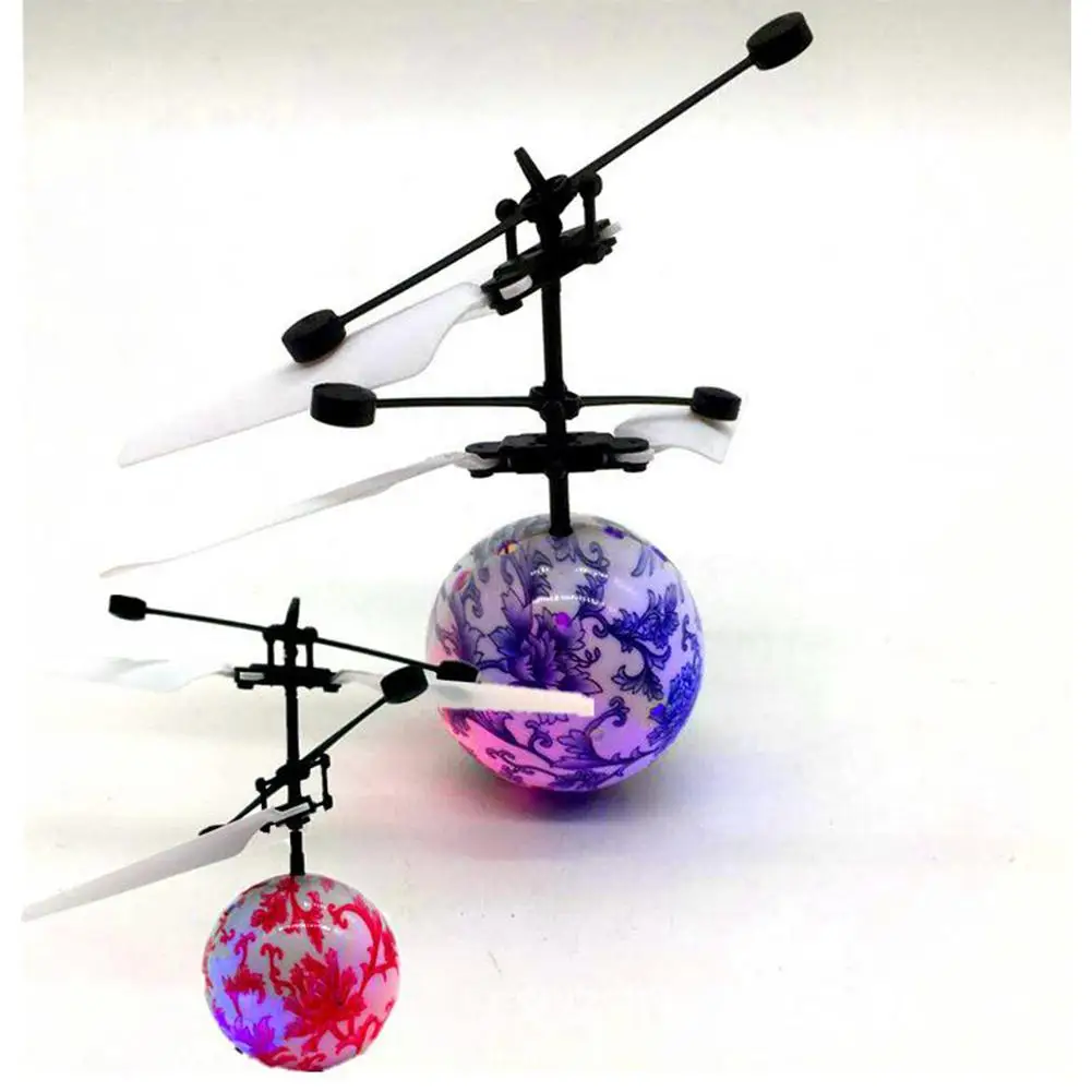 7 Colors Lighting Electric Induction Flying Ball Aircraft Toy 2