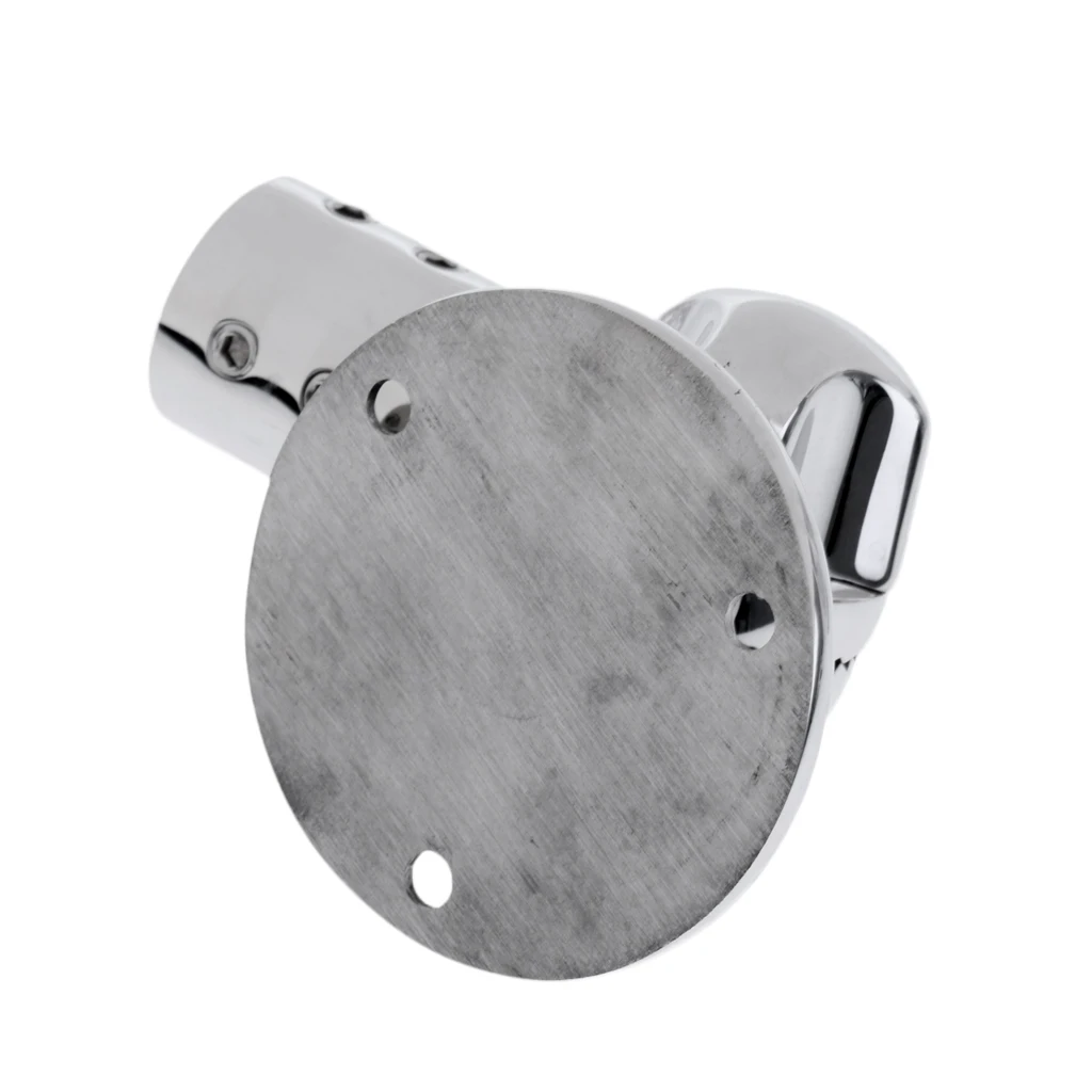 Adjustable 22mm Antenna Ratchet Deck Base Mount - Stainless Steel