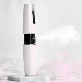 

Portable Mini Steaming Humidifier USB Rechargable Handheld Water Meter Charging Mini Steamed Face Humidifier Beauty Instrument