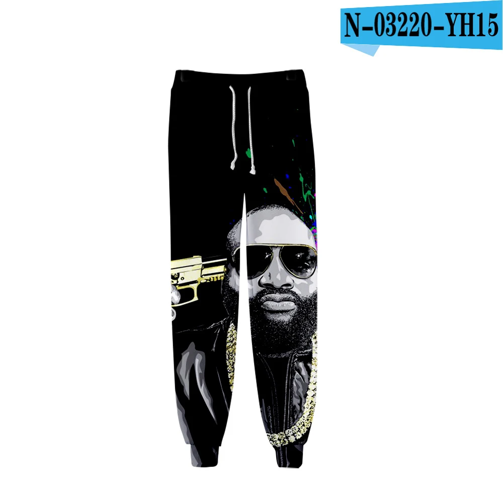 Swag Rap Rick Ross мужские повседневные штаны джоггеры мужские тренировочные брюки длиной до щиколотки хип-хоп спортивные брюки дропшиппинг - Цвет: one
