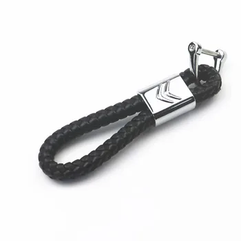 

Car Styling Car Key Ring chain Keychain For Citroen C1 C2 C3 C4 C5 C6 C8 C4L Brand New Elysee C3XR Car Leather rope