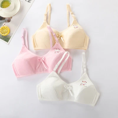 New Girl Bra Development Period Cotton Cartoon Beginner Small Vest