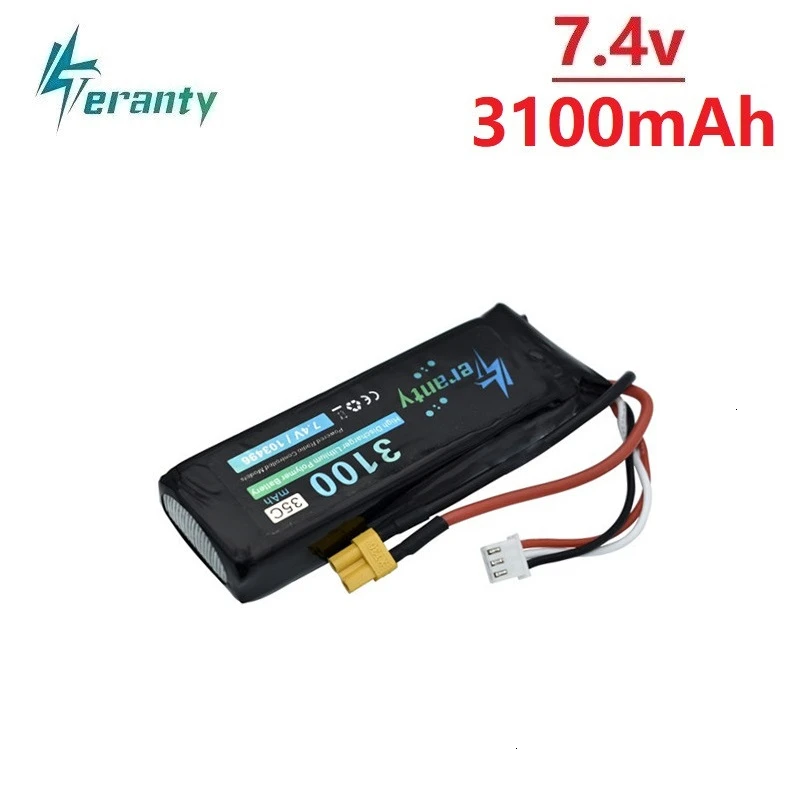 Обновленная батарея 7,4 V 3100mAh 35c Lipo для MJX Bugs 3 B3 RC Quadcopter запасные части обновленная аккумуляторная батарея 1800mah 7,4 v 1 шт