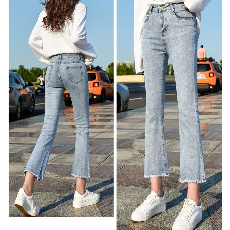 bell bottom ankle pants