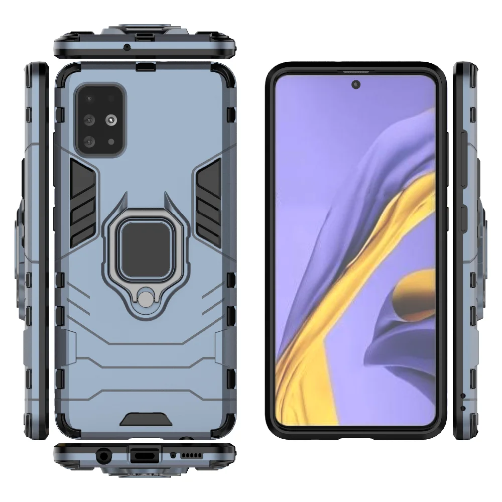 Чехол Tigenkey для samsung Galaxy A51, задняя крышка с подставкой, противоударный чехол для Galaxy A51, чехол