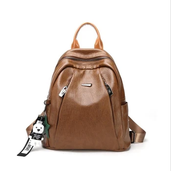 

YILUNXI Sheepskin female backpack New style real leather shoulder bags Elegant casual backpacks Mini lady bags