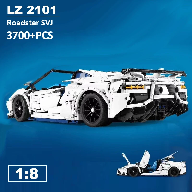 Lepinblocks гоночный автомобиль техника MOC-17698 Супер спортивный автомобиль суперкар строительный блок кирпичи детские игрушки рождественские подарки
