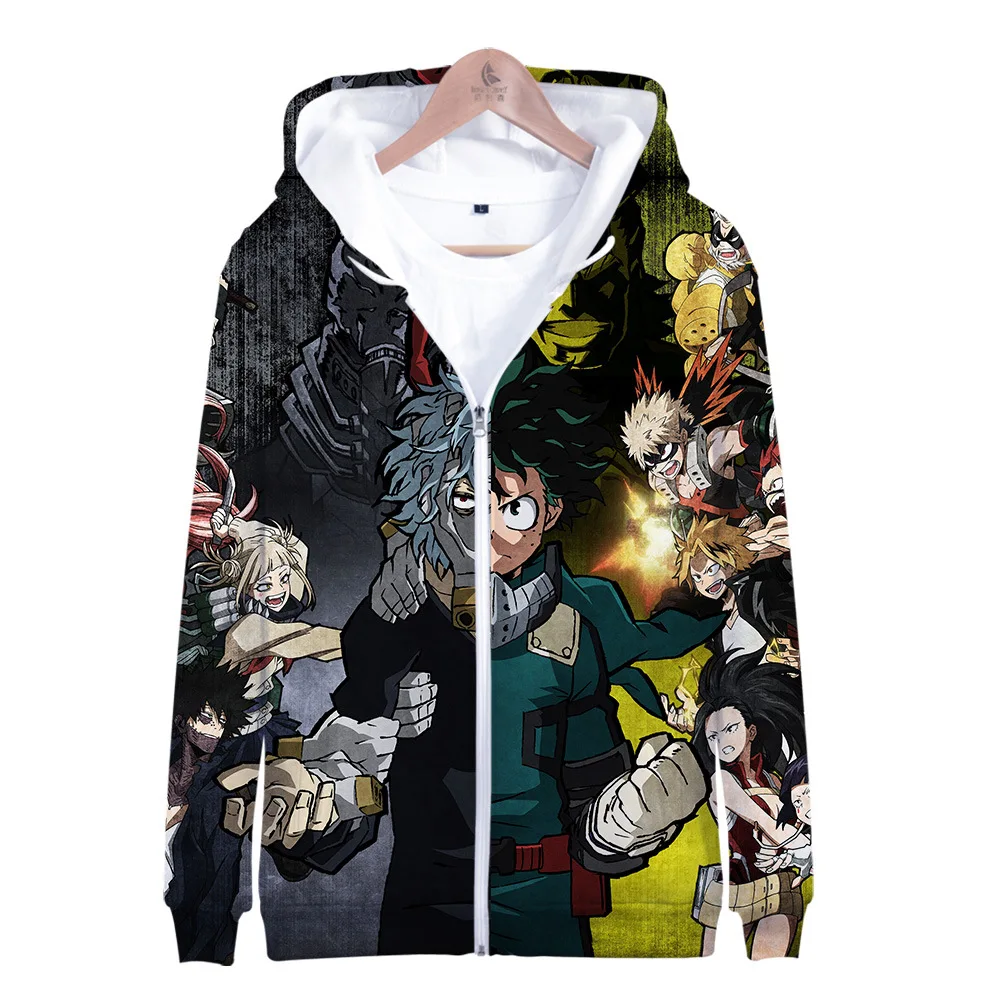 My Hero Academia Harajuku Anime Zipper Hoodies 9