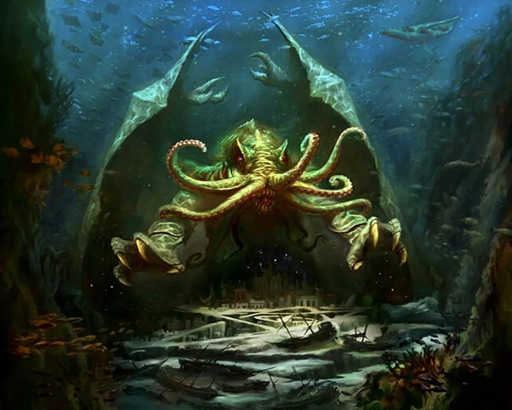 История Cthulhu mythhos Great Old Ones Карнавальная маска Cthulhu ужас полная голова латексная маска шлем вечеринка Хэллоуин костюм реквизит