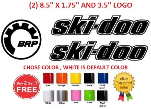 

For 4Pcs/Set SKI-DOO AND 1 BRP LOGO STICKER DECAL EMBLEM VINYL