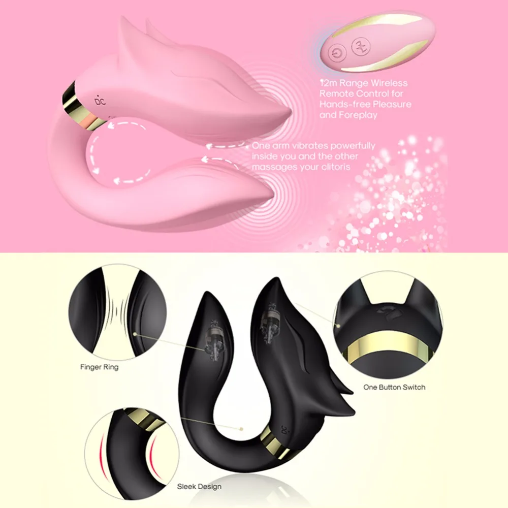  Double head Vibrator For Women 9 Speed U Shape Stimulate Vagina Cclitoris For Women Masturbate Wireless Remote Control Sex Toys (8)