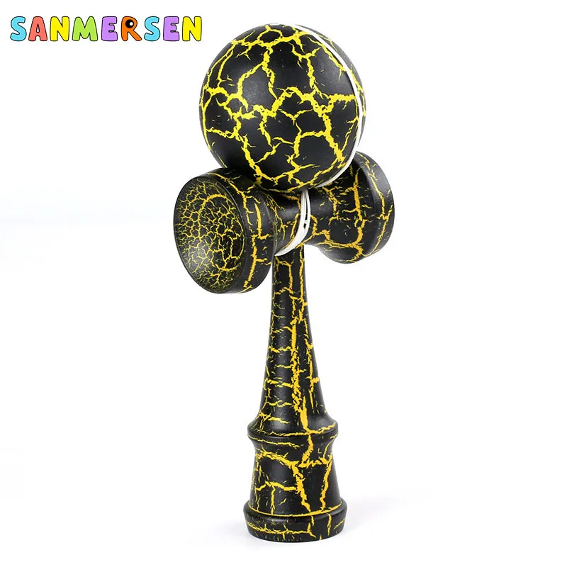 Обычные хромированные профессиональные шарики Kendama, деревянные игрушки для улицы, умелый шар для жонглирования, мяч для снятия стресса, обучающая игрушка для детей 18 см