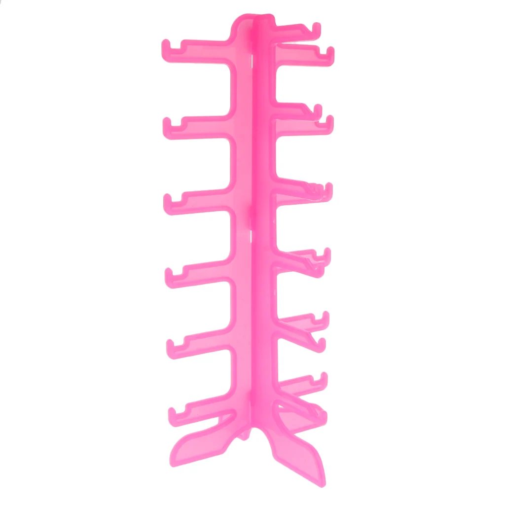 Plastic Sunglass Display Show Case Rack Shelf Eye glasses Show Stand Holder 6 Layer Jewelry Packaging