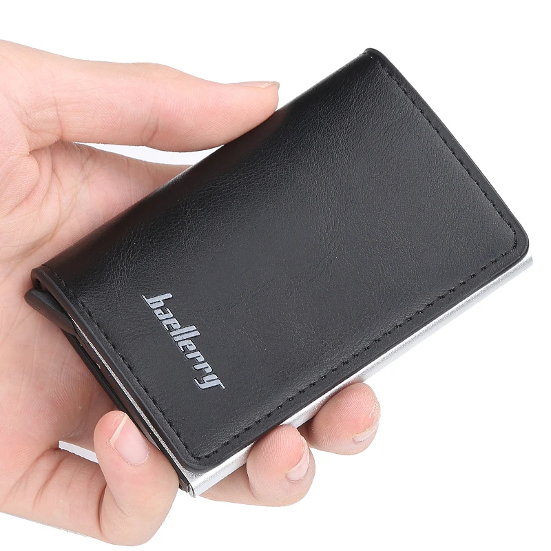 2020 модный мужской кошелек с отделением для кредитных карт RFID автоматический