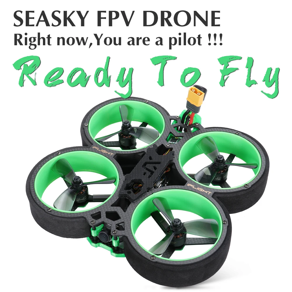 SEASKY iFlight Green Hornet FPV гоночный Дрон 3 дюйма RTF Frsky ACCESS X7 SucceX E F4 35A ESC 500 МВт VTX FatShark Recon v2 HD
