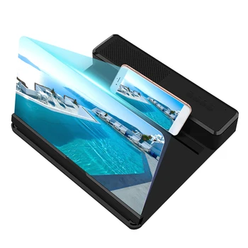 

12inch Mobile Phone Screen Amplifier with Speaker Portable Enlarged Desktop Holder Movie 3D HD Magnifying Stand Bracket