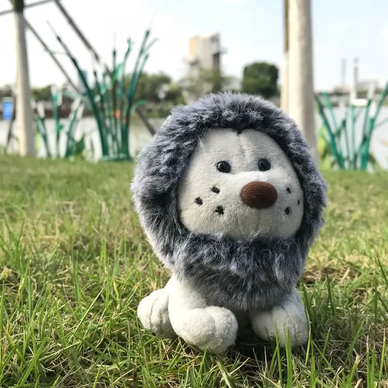 Плюшевые мягкие животные куклы игрушки PP хлопок милые Kawaii лес животное маленький рюкзак с изображением Льва Мягкая Подвеска для ключей день рождения