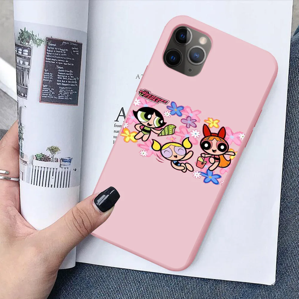 Мультфильм Powerpuff девушки полицейский INS цвет розовый Силиконовый чехол для телефона чехол для iPhone 11 Pro Max SE 5S 6 6S 7 8Plus MAX XR XS X - Цвет: TPU