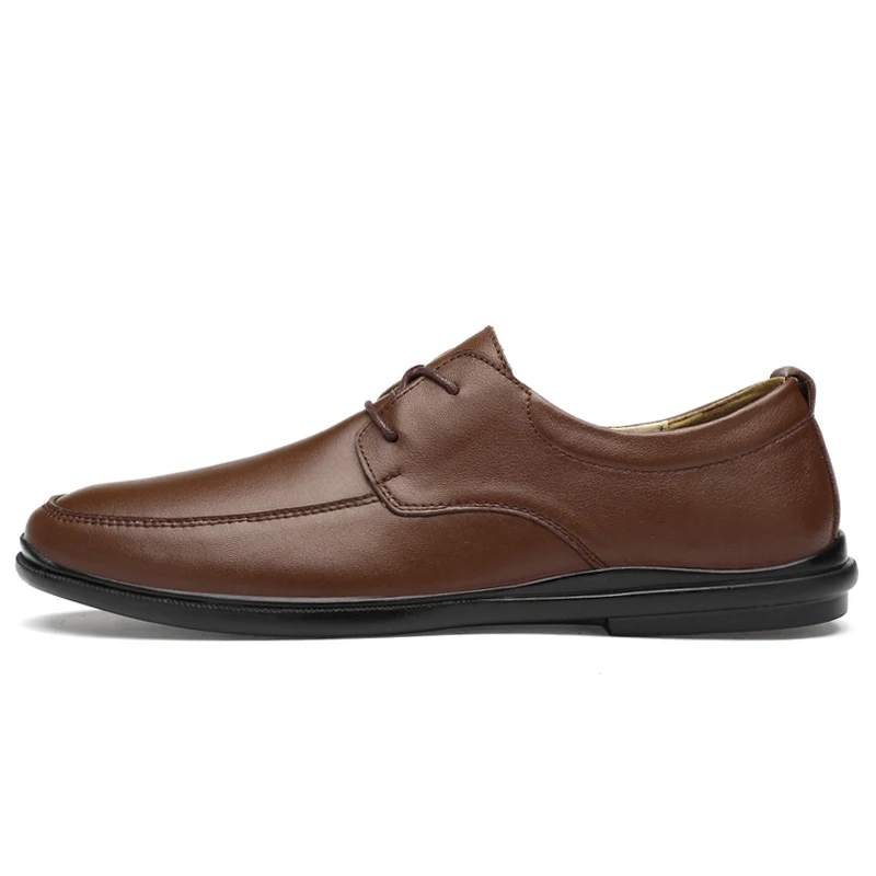 Мужские кожаные лоферы; Роскошная Обувь На Шнуровке; chaussure homme; модные лоферы; мужские повседневные Мокасины на плоской подошве; Размеры 37-46