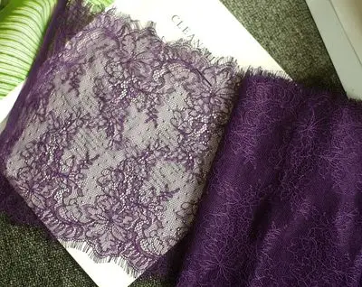 23 см широкие ажурные ресницы кружевной ткани отделка DIY нижнее белье кружева декоративные аксессуары для одежды - Цвет: color 14